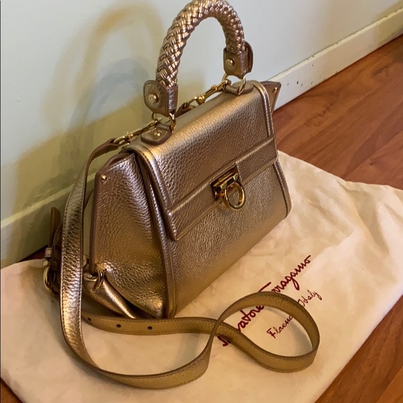 Gold Salvatore Ferragamo Bag - Picture 2 of 4
